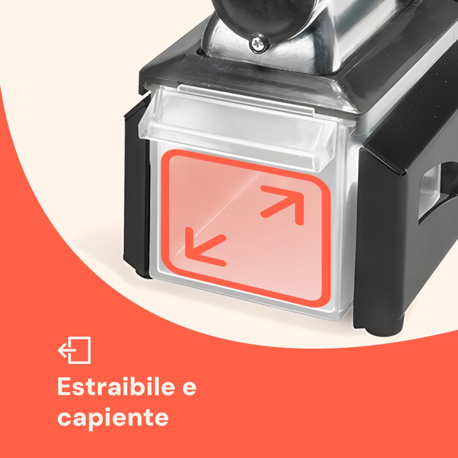 Avilia Rallador eléctrico profesional para queso, de acero inoxidable, 200 W, ideal para queso, chocolate, pan – Corte ajustable, 32,5 × 15 cm – Fabricado en Italia