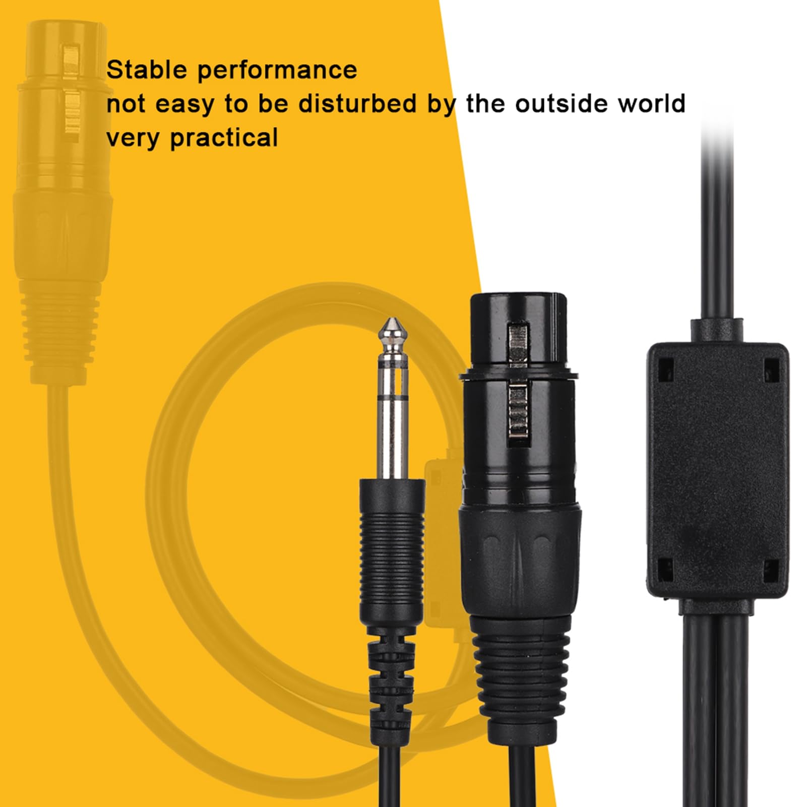 Kabel adaptera słuchawkowego Aviation podwójna wtyczka 5 -pinowa dla XLR do GA, trwały ed kabel czarny