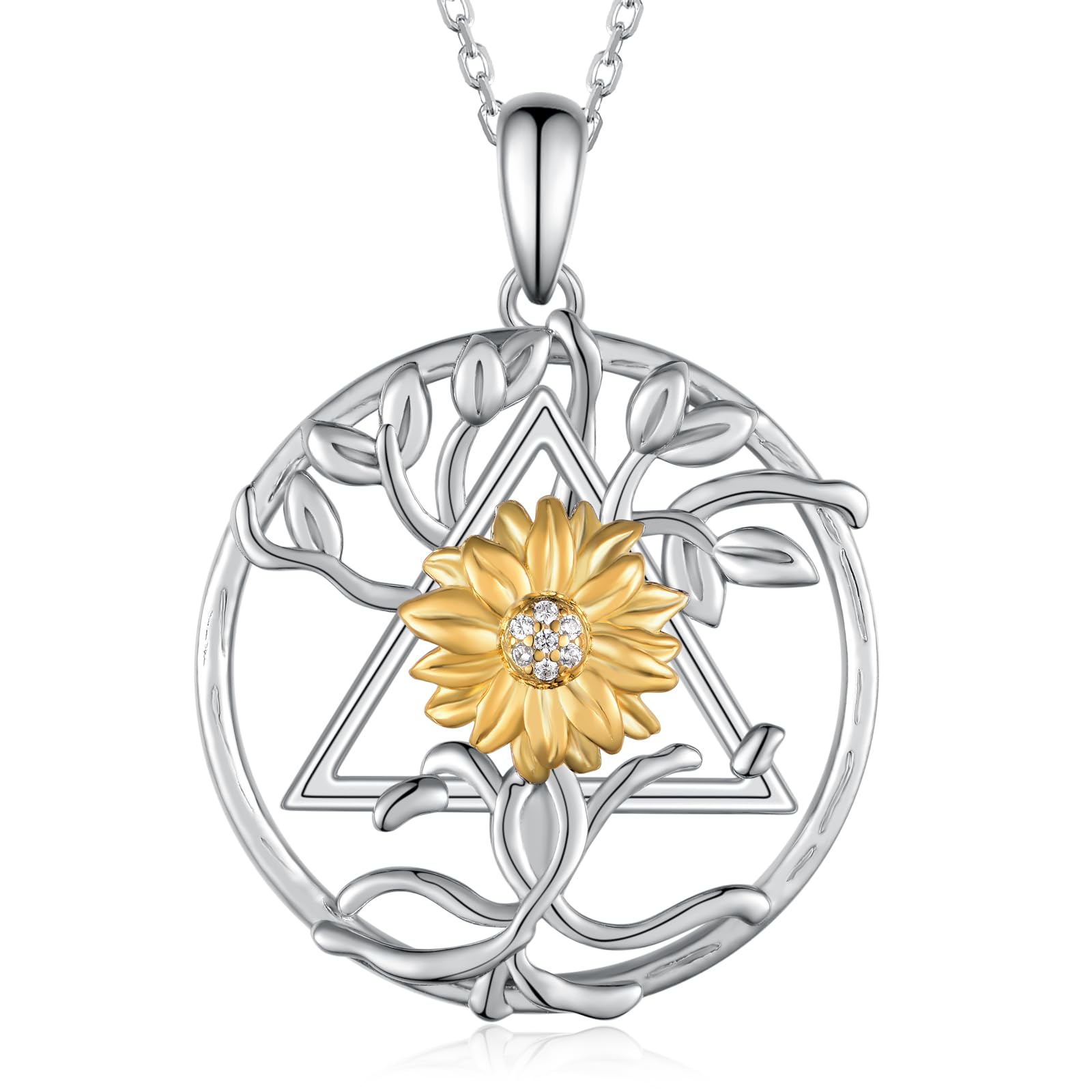 TYSOaa Necklace 925 Sterling Silver Sobriety Necklace Jewelry aa Jewelry Sobriety Gifts aa Gifts Alcoholics Anonymous Gifts for Women