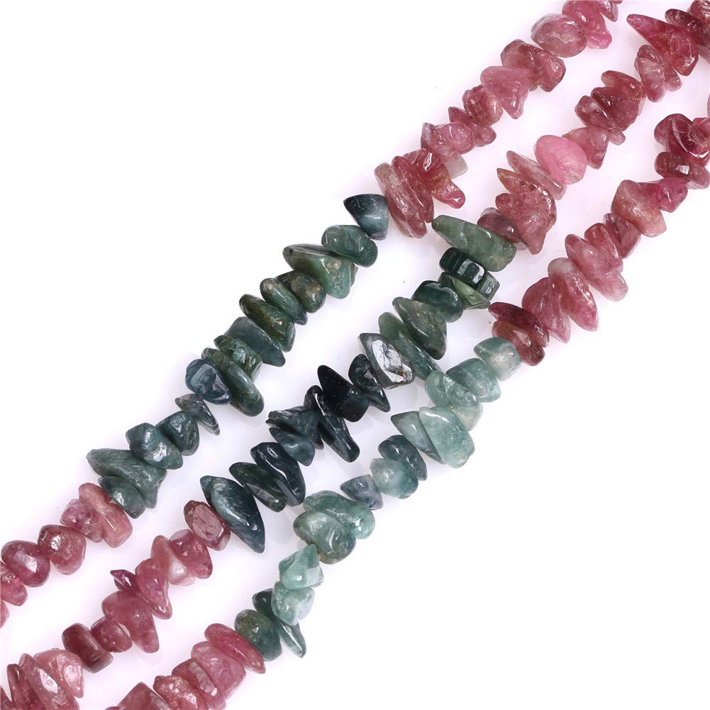 Gem-Inside Create Your Own Fashion Tourmaline Chips2 Gem-Inside Nice Tourmaline Chips 7-8Mm Gemstone Semi Precious For Jewelery Making 15" Per Strand