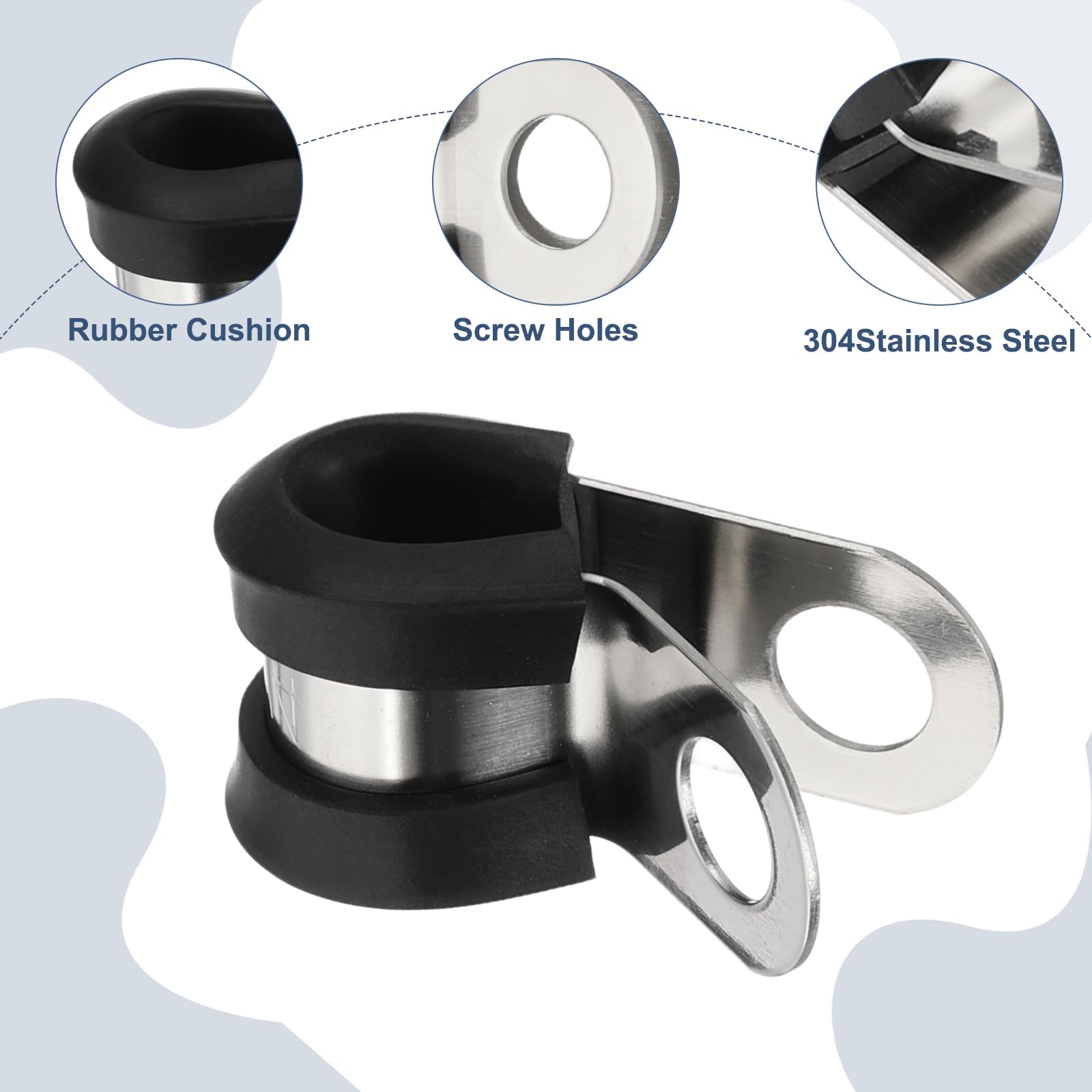PATIKIL 1/4 Inch Cable Clamps - Image 3