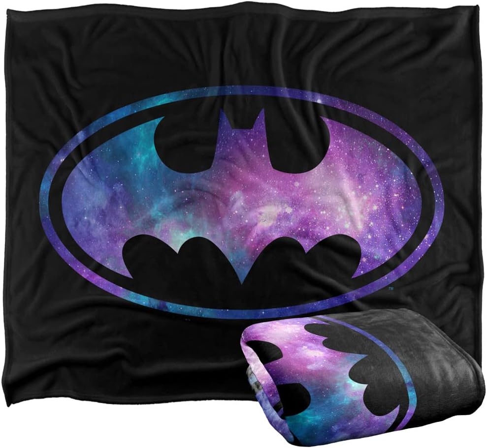Batman Galaxy Signal Officially Licensed Silky Touch Super Soft Throw Blanket 50" x 60"