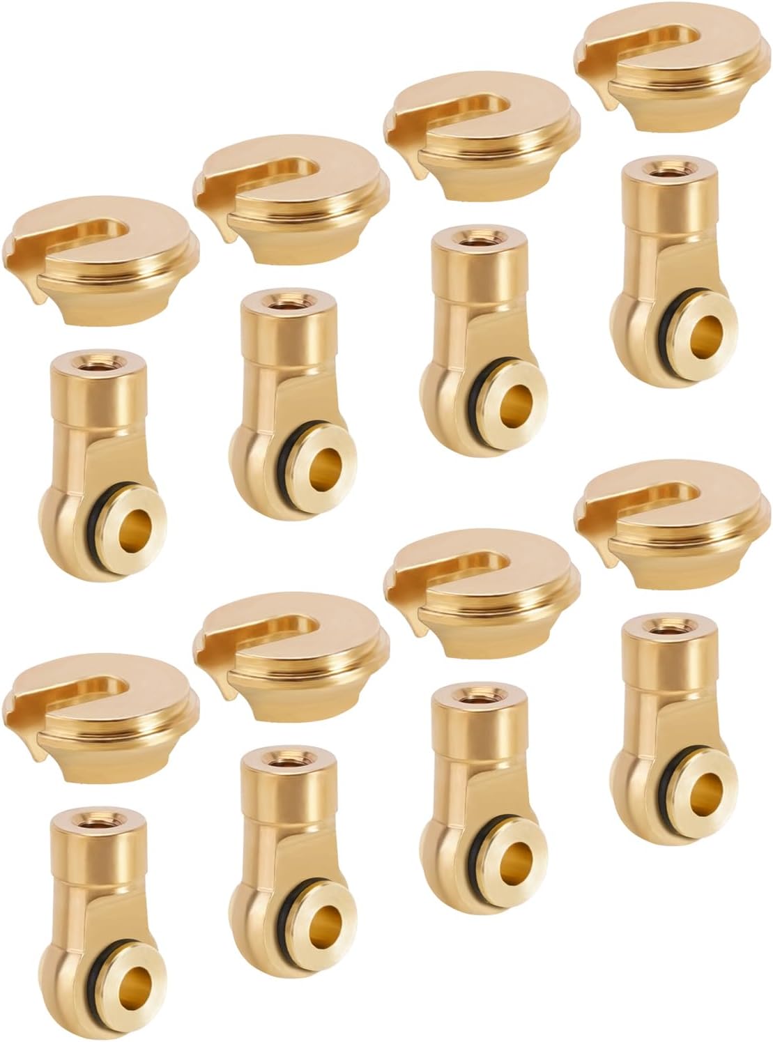 INJORA Lower Spring Retainer Shock Rod End for TRX4M 1/18 RC Crawler Upgrade, 8PCS