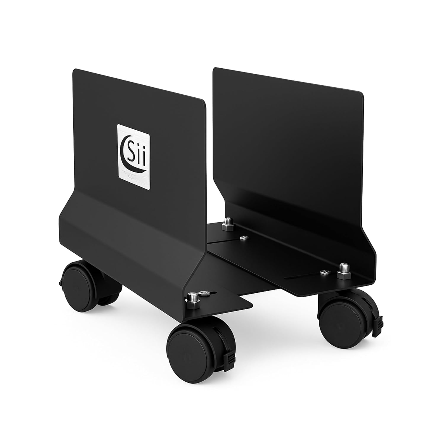Sii Metal CPU & UPS Trolley, Computer Stand with Locking Caster Wheels Sii Metal CPU & UPS Trolley, Computer Stand with Locking Caster Wheels