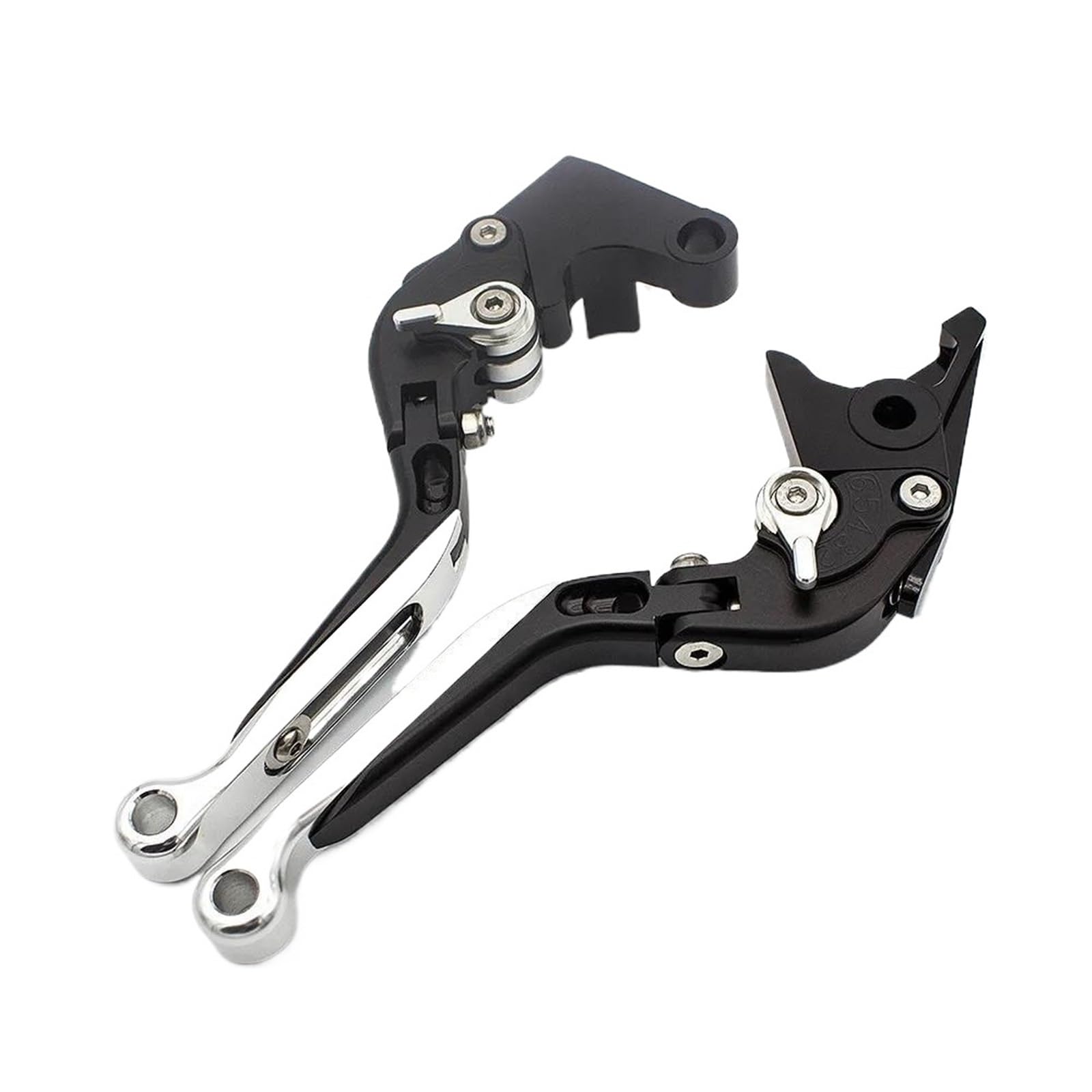 KKMNAIF for BMW for C400GT C400X 2018-2023 Adjustable Motorcycle Folding Extendable Brake Clutch Lever Motorcycle Brake Lever(Silver)