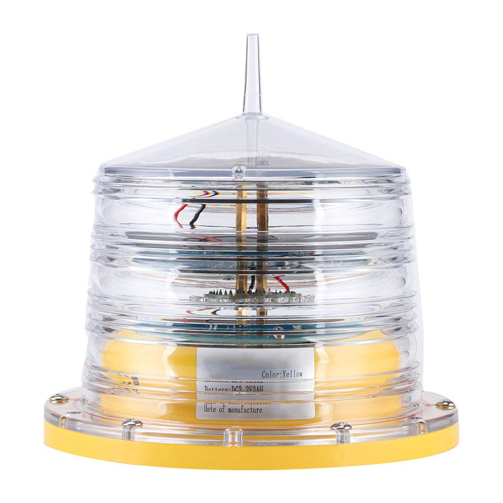 Luce per faro per barca, IP68 20LED Luce per boa marina solare Luce per faro marina Luce per faro impermeabile Luce di sicurezza per chiatte