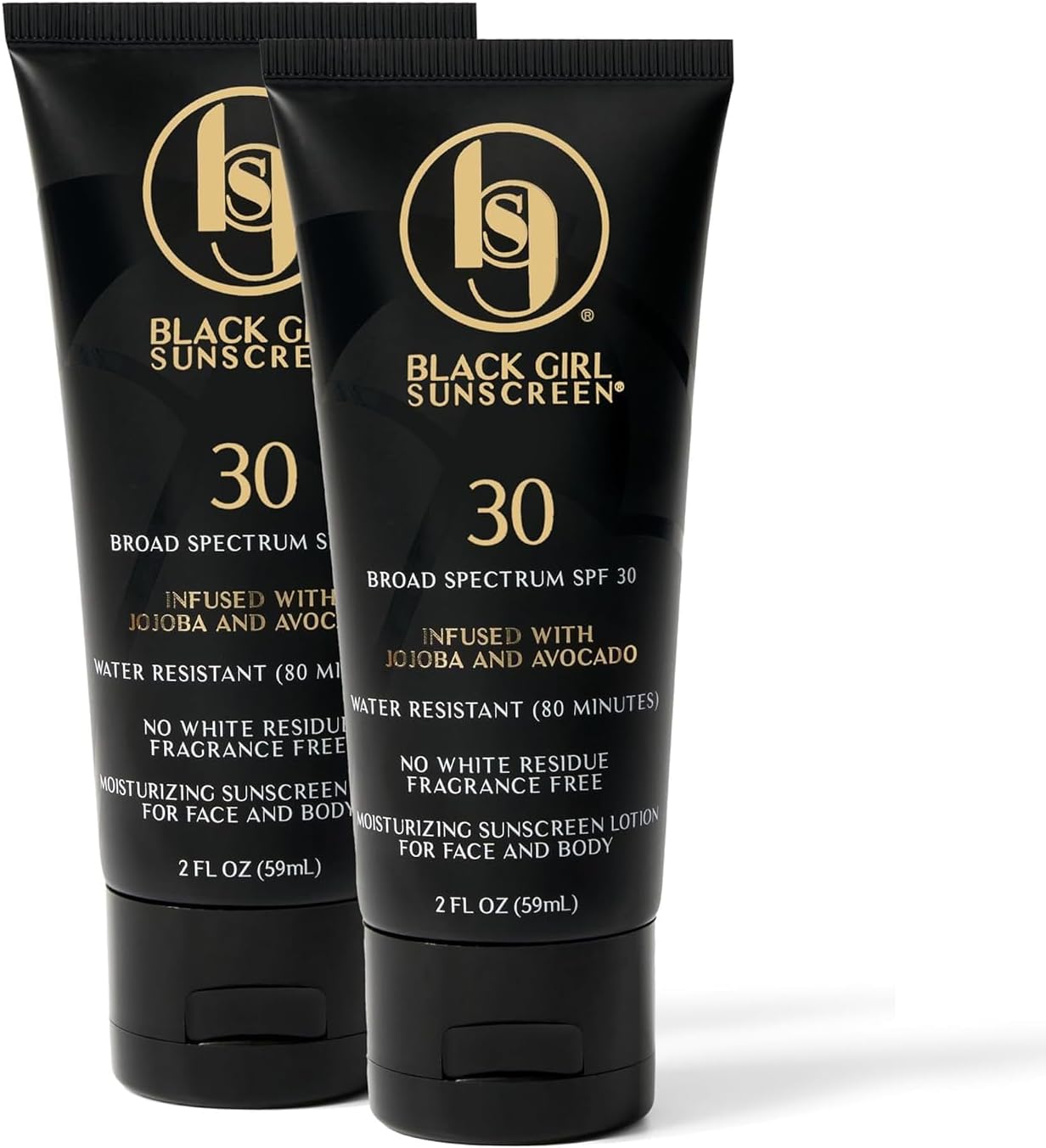 Black Girl Sunscreen Original SPF 30 Face & Body Sunscreen 2-Pack