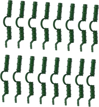 20pcs Greenhouse Film Clips Plastic Clamp for Shade Cloth Plant Supports Mounting Clips