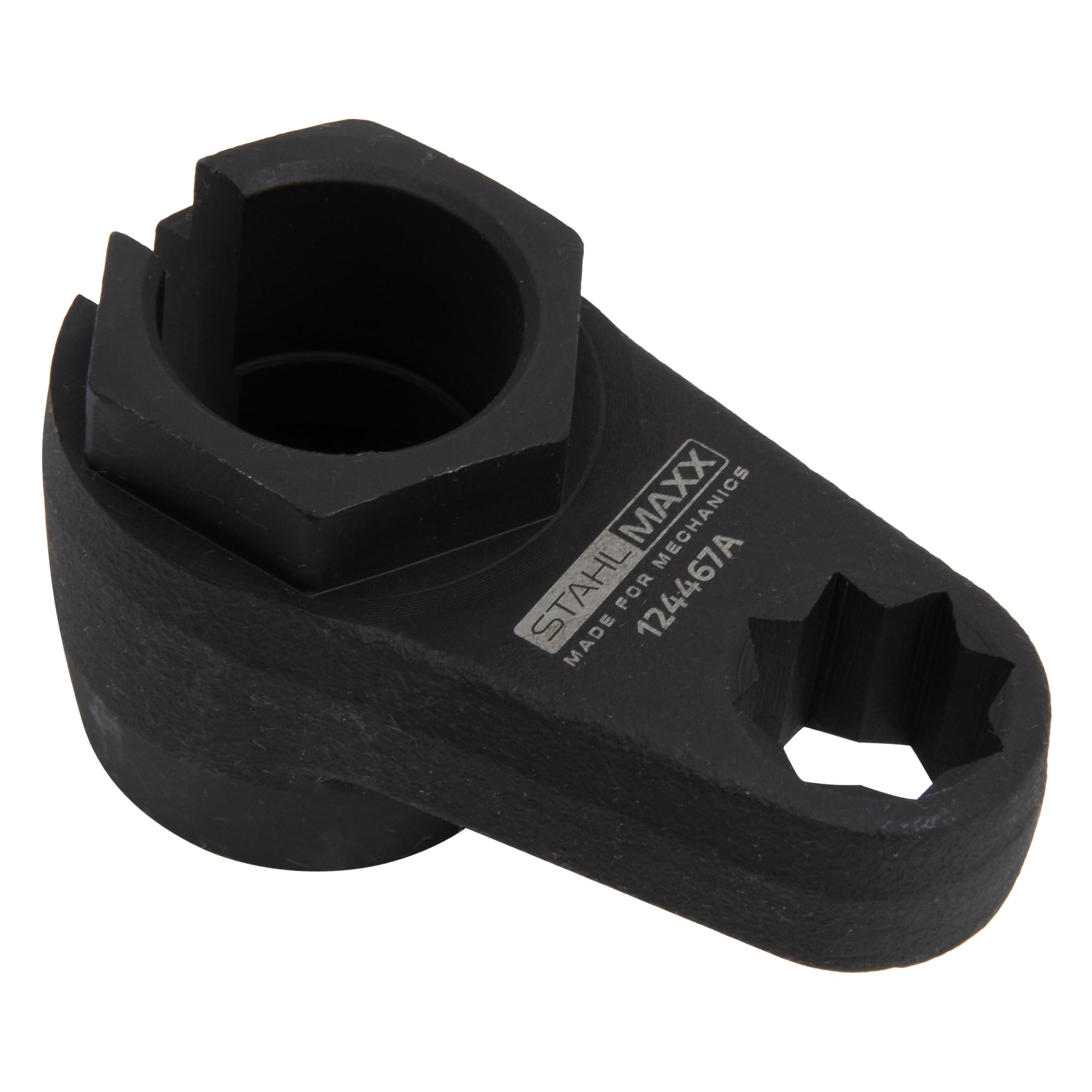 Stahlmaxx Lambdasonden Schlüssel 22mm 1/2 geschlitzt, niedrige Bauhöhe 70 mm, offene Steckschlüssel