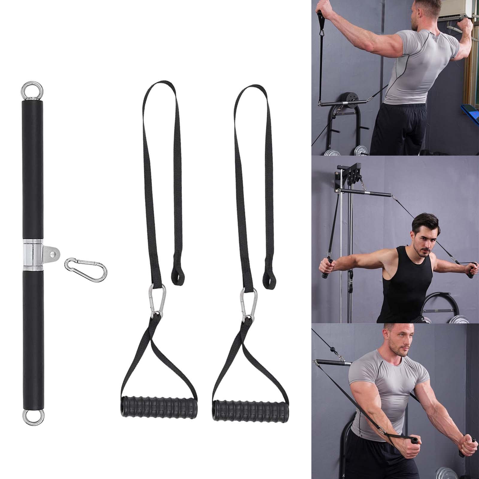Máquina de Poleas con Barra Recta para Tríceps Y Ejercicios de