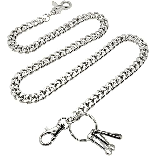 UNIQSUM Basic Curb Cuban Link wallet chain Swivel Trigger snap Biker Punk Key chain