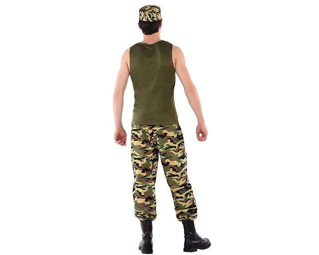 Foto 4 de 5 de Atosa-61627 Atosa-61627-Disfraz Militar- ADOLESCENTE- Hombre- verde, Color (61627), color/modelo surtido
