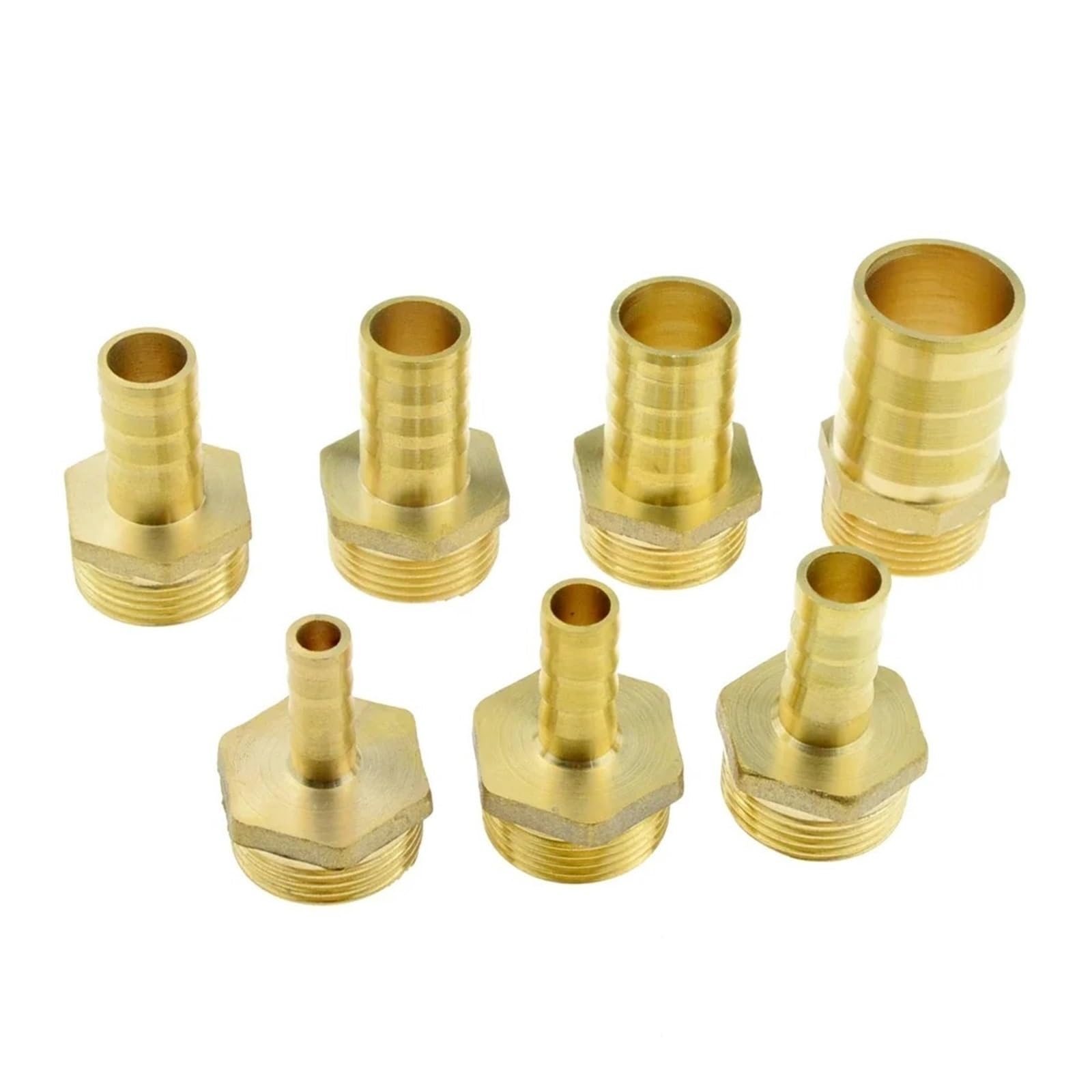 Brass Hose Fitting 3/4 Inch BSP Male Thread 10mm 12mm 16mm 19mm 25mm Hose Barb Tail Pipe Connector Joint Copper Coupler Adapter(19mm Barb-06)