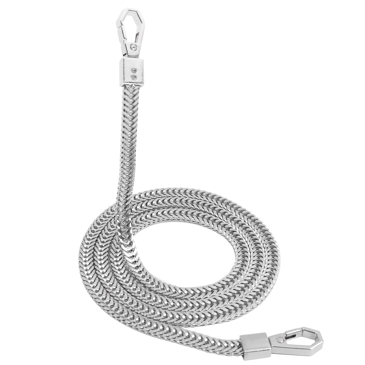 WANGCL Shoulder Strap For Bag Metal Straps Generic Replacement Chain Bag With Buckles For Woman Shoulder Bag Handbag Sliver