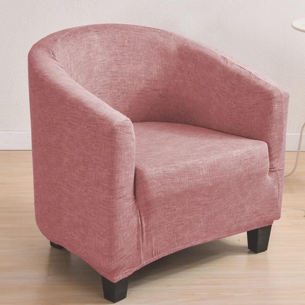 YOPOIY Super Stretch Club Chair Slipcover Removable Washable Barrel Chair Cover Fitted Non-Slip Tub Chair Slipcover for Bar Counter Living Room -7