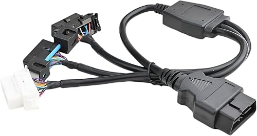 Miniatura 3 de 1.64 pies 19.7 in 1.64 pies OBD II OBD2 16 Pin macho divisor a 3 hembra Cable de extensión de diagnóstico del coche Adaptador de cable extensor