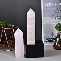 Vista 66 de JIC Gem Extra Large Rare Dendritic Jade Crystal Tower Natural Quartz Crystal Tower Point Wand Large Crystals and Stone Energy Crystal Wand Home