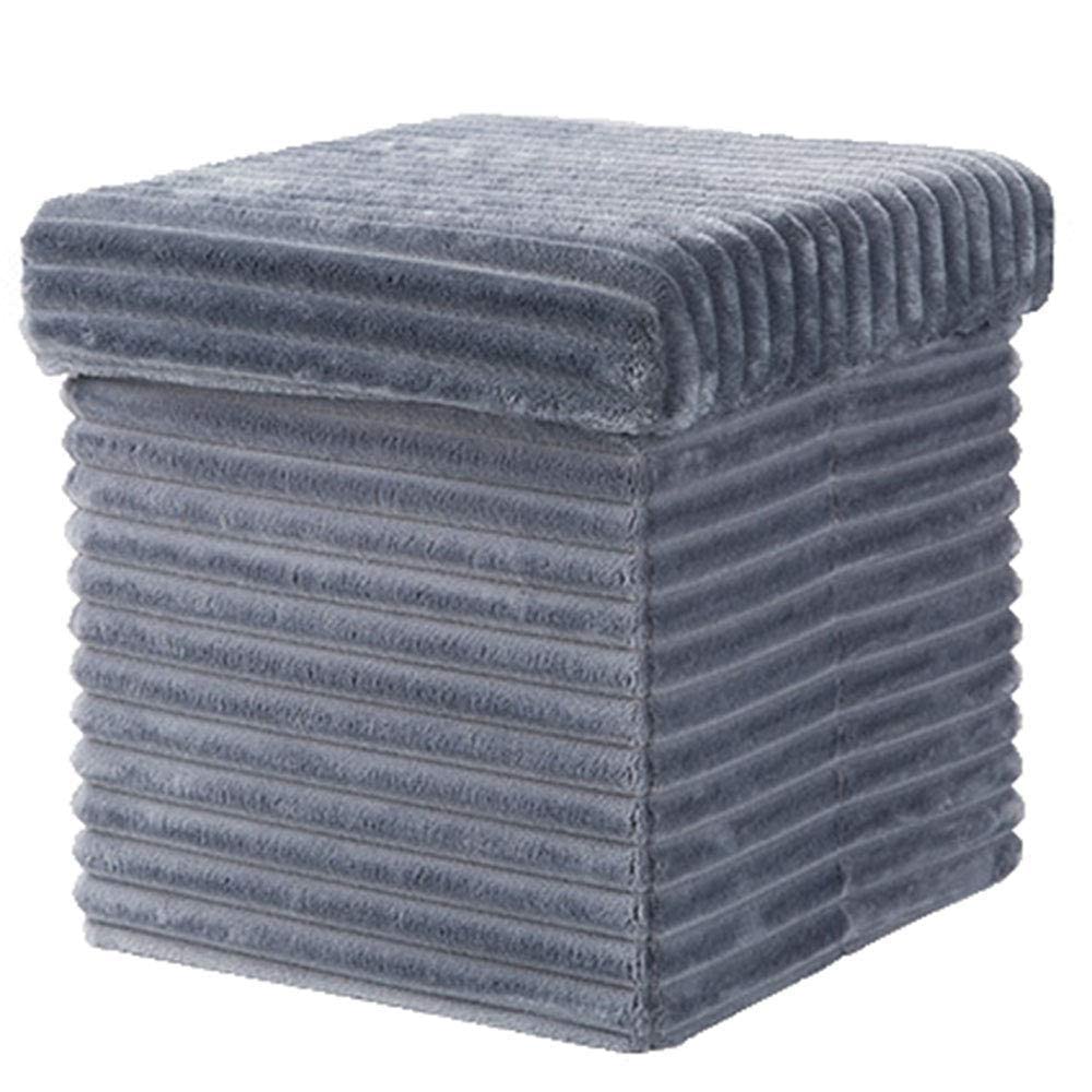 Tabouret de Canapé Carré en Flanelle : L'Élégance d'un Banc de Rangement Haut de Gamme