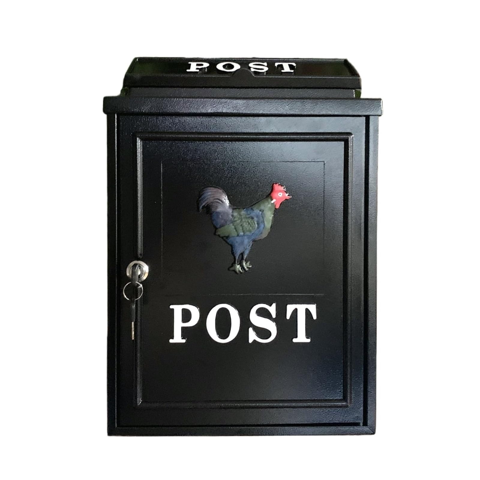 Post Box Villa Letter Box Rain-Proof Old-Fashioned Mailbox Outdoor Creative(Rooster in stock)
