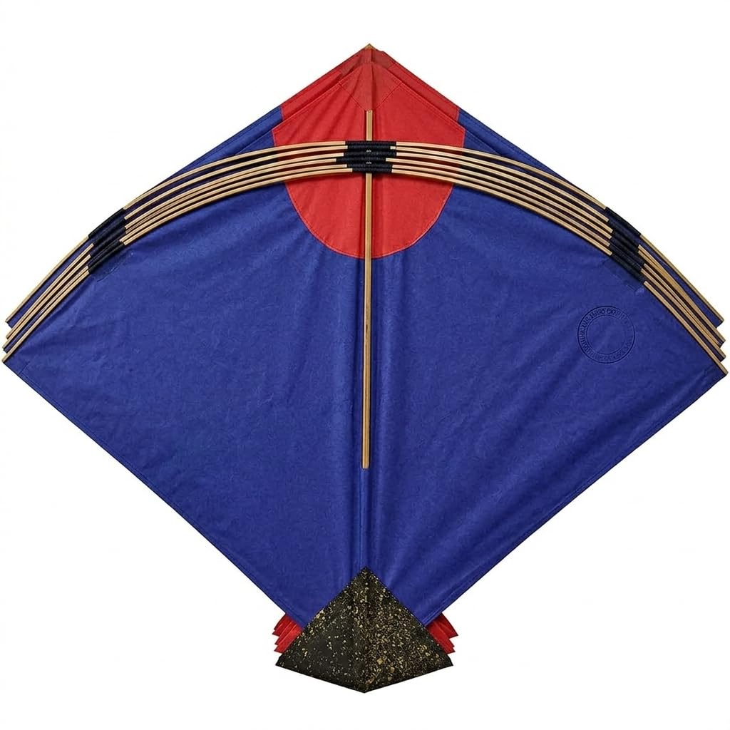 PATANGBAAZ Large Paper Kites for Decoration & Flying Assorted Colours, Decorative Fighter Kite Set, 42 x 42 cm,Large Multi-Colour Pack of 10, Traditional Design with Bamboo Frame(DAGGA)-picture-14