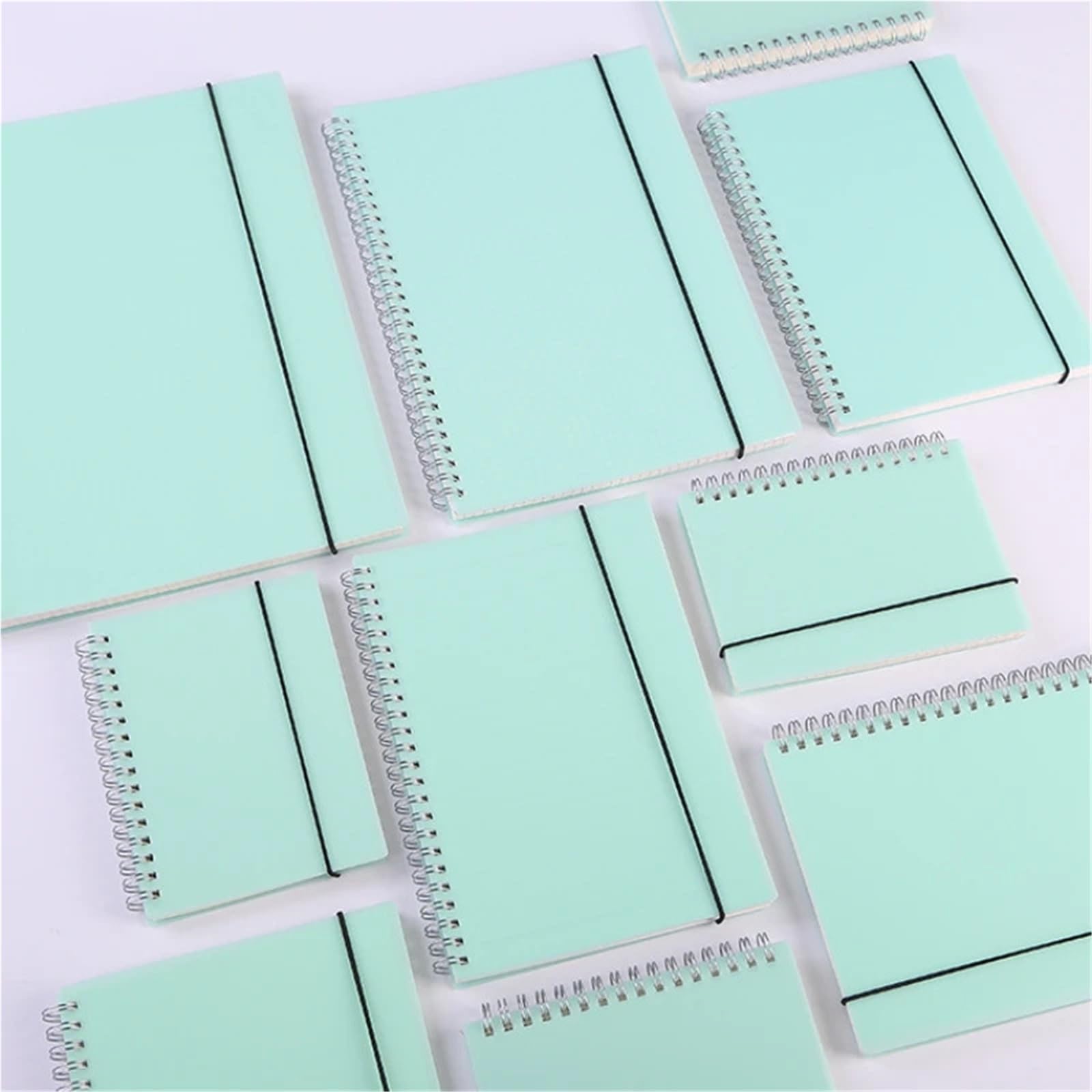 spiralbuch A6 B5 A4 Green Coil Notebook To-Do Lined DOT Blank Grid Paper Journal Tagebuch Skizzenbuch for Schulschreibwaren(Blank,A4)