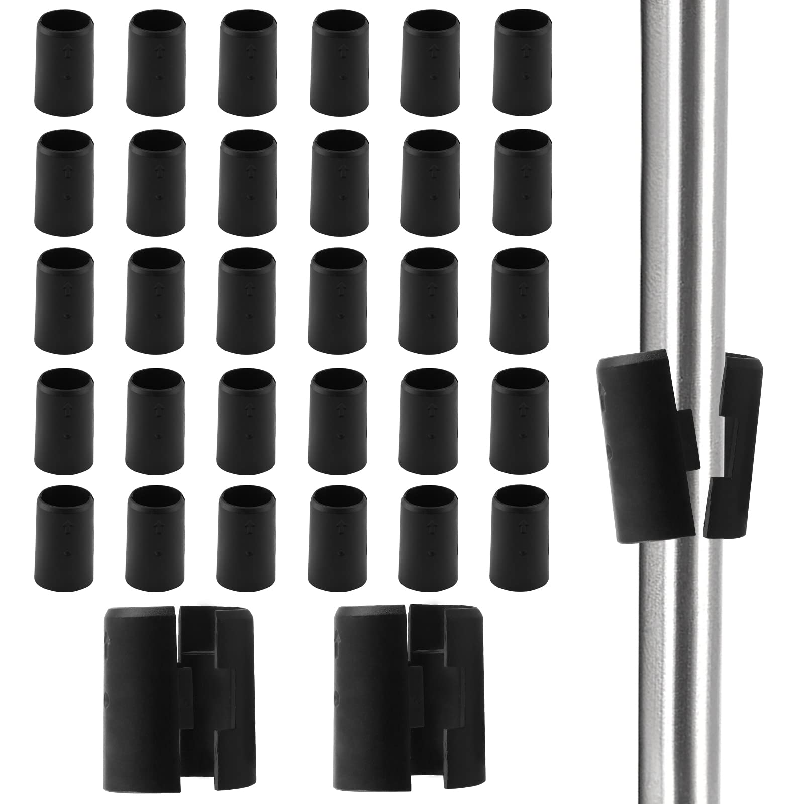 Wire Shelf Clips - 72 Pack -9