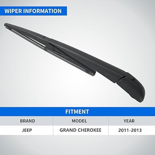 Miniatura 6 de Juego de limpiaparabrisas trasero para Jeep Grand Cherokee 2013 2012 2011 - Calidad genuina