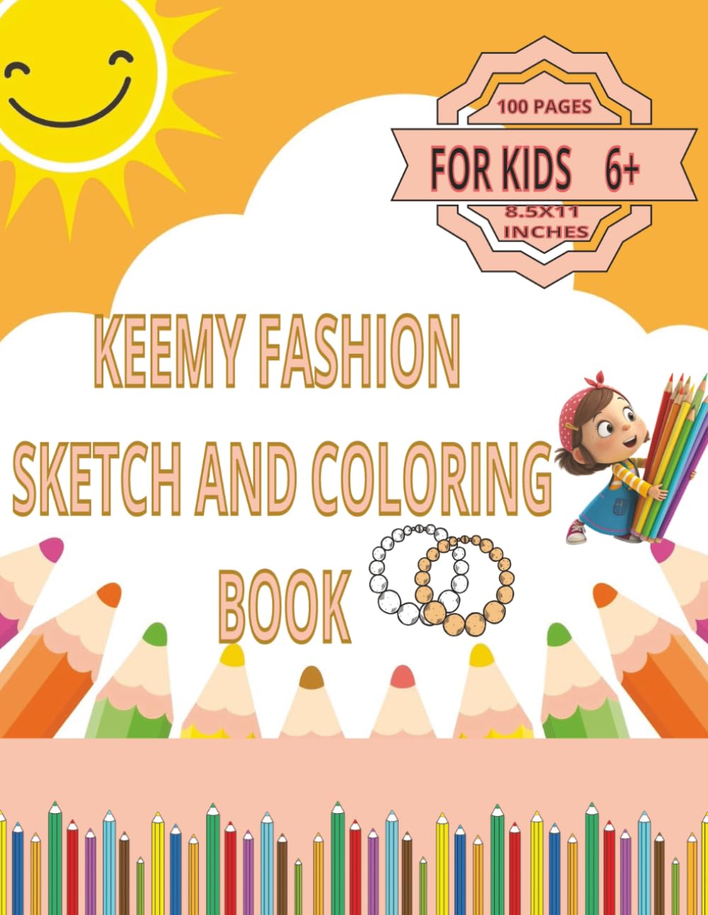 KEEMY FASHION SKETCH AND COLORING BOOK