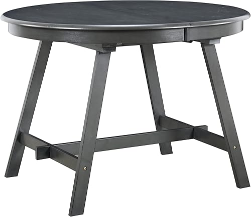 Miniatura 7 de Voohek Mesa de comedor moderna para lugares pequeños, cocina, sala de estar, gris Gris,Natural,https://www.amazon.com/dp/undefined