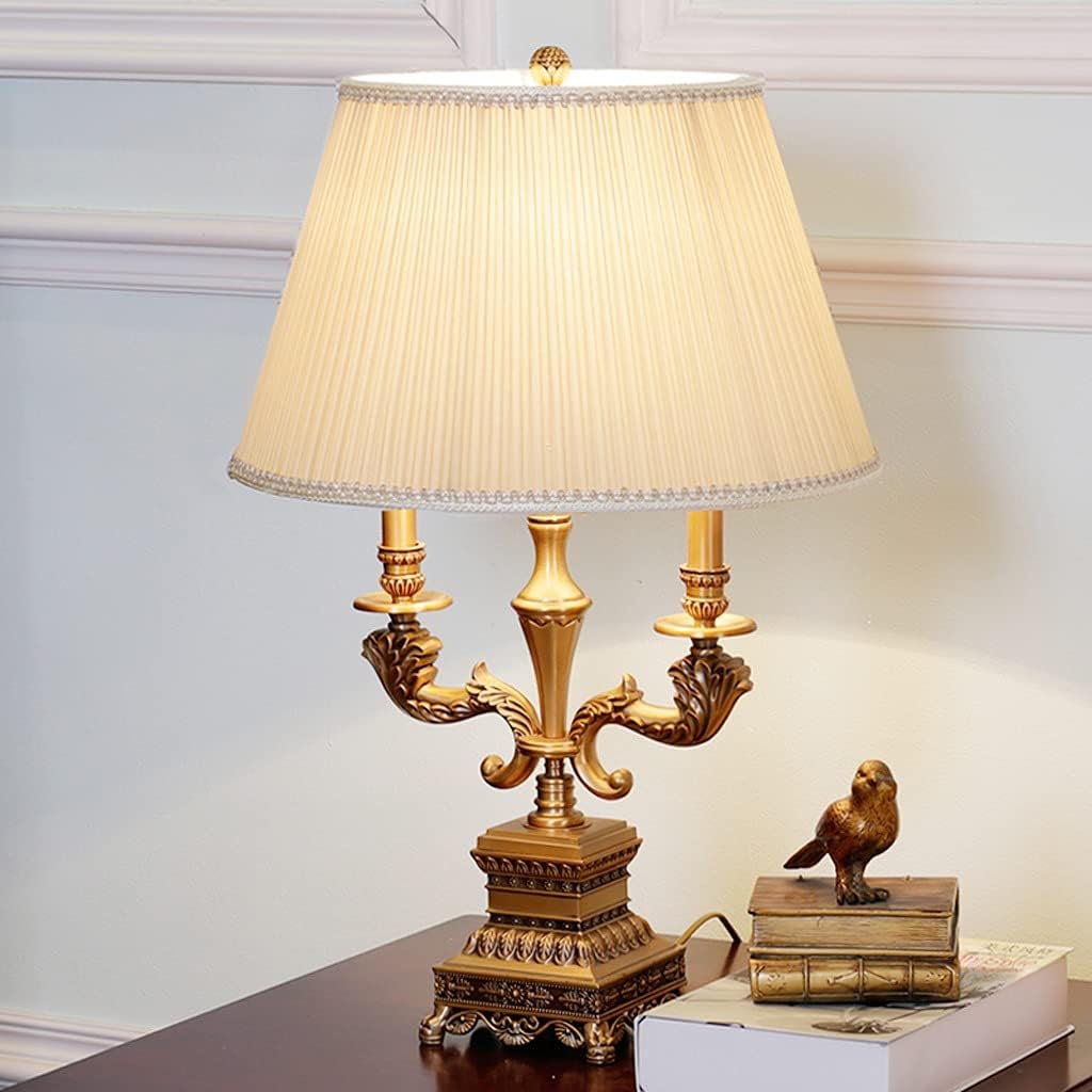Desk Lamp Copper Table Lamp Bedroom Bedside Desktop Lamp, Used in Study Room Living Room and Office Decoration Desk Lamp Desk Lamps for Home Office