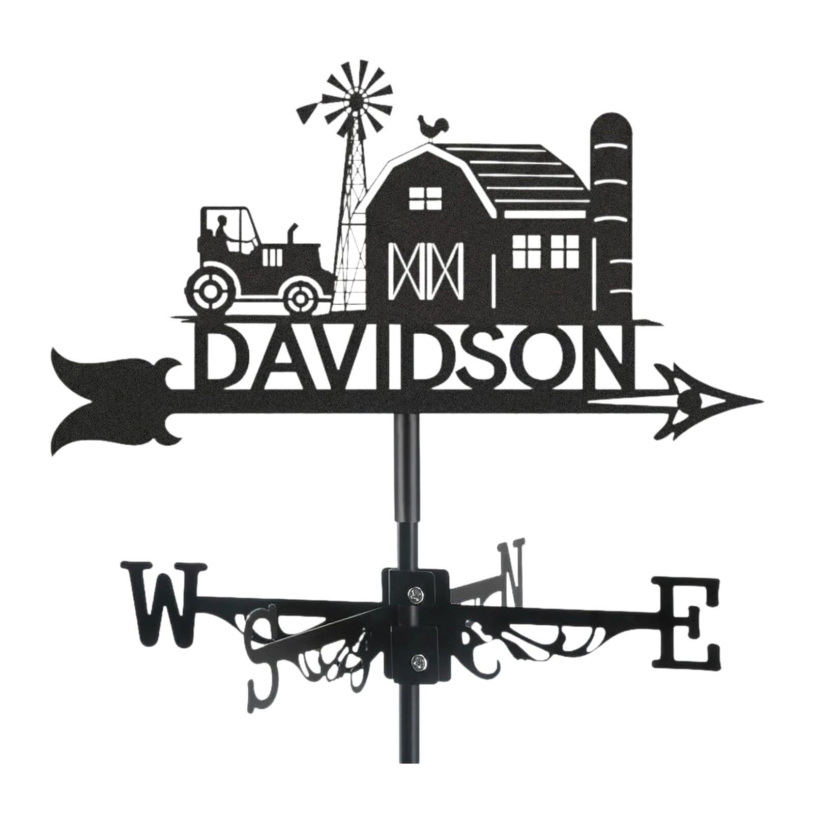 Metal Weather Vane Portable Wind Direction Indicator for Garden Farm Outside House|Home & Garden| Yard Garden & Outdoor Living| Garden D?©cor| Weathervanes-image-49