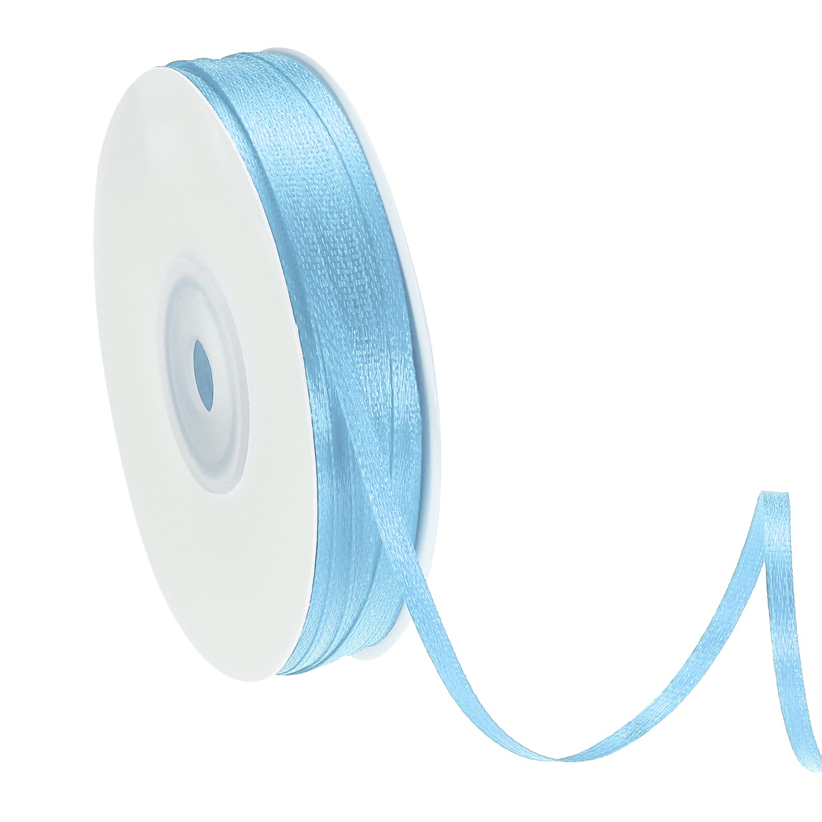 PATIKIL Satin Ribbon (91m, 3mm Wide, Blue) Double Face Solid Fabric Ribbon, Suit for Craft/DIY/Gift Wrapping/Hair Bows/Floral Bouquets/Wedding/Birthday/Party Decoration