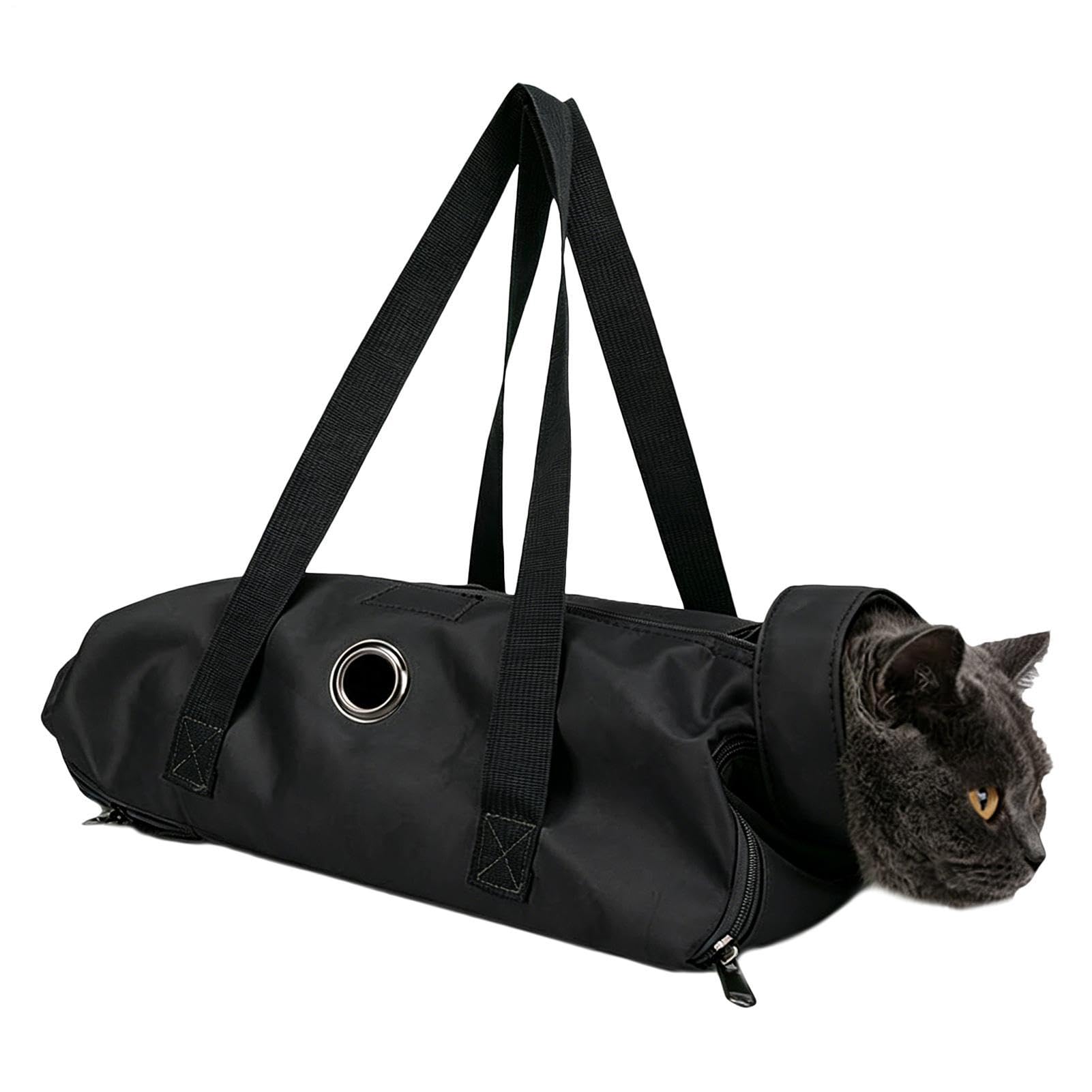 Bolsa de ducha para gato antiarañazos e impermeable que facilita el esquilado