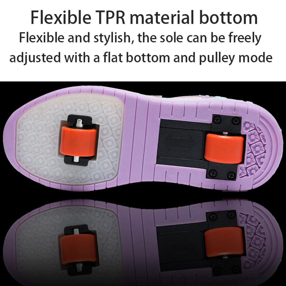 Trampki z kółkami, ładowanie USB, wielokolorowe buty LED do jazdy na rolkach, dziecięce buty do jazdy na świeżym powietrzu, trampki do biegania dla chłopców i dziewcząt, odporne na zużycie i