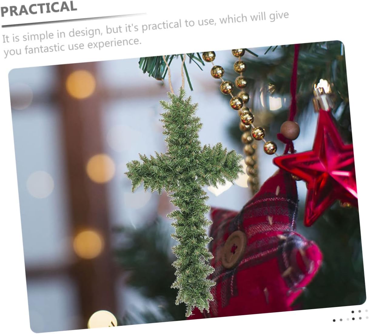 Ciieeo 3pcs Cross Wreath Frame Garland Support for Flower Arrangements for Easter Christmas and Holiday Decorations
