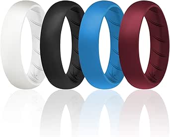 Amazon.com: ROQ Silicone Rubber Wedding Ring for Women, Rubber Silicone ...
