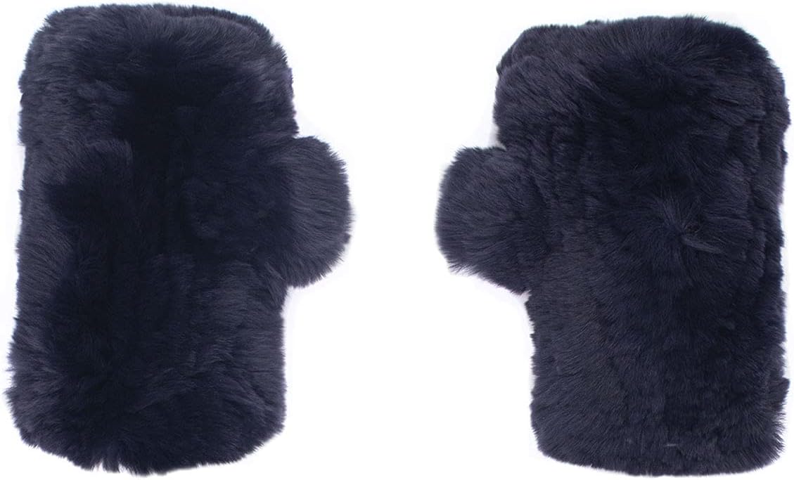 surell Rex Rabbit Textile Knit Fingerless Glove - Winter Texting ...