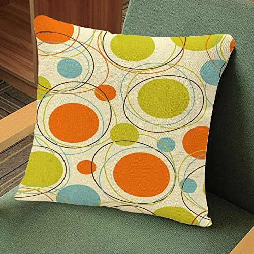 Miniatura 2 de Funda de almohada colorida de los años 50, retro, abstracta, de mediados de siglo, moderna, decorativa, funda de cojín cuadrada para sofá, cama,