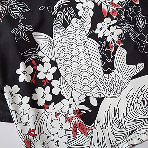 MFCT Men's Lightweight Japanese Graphic Kimono4