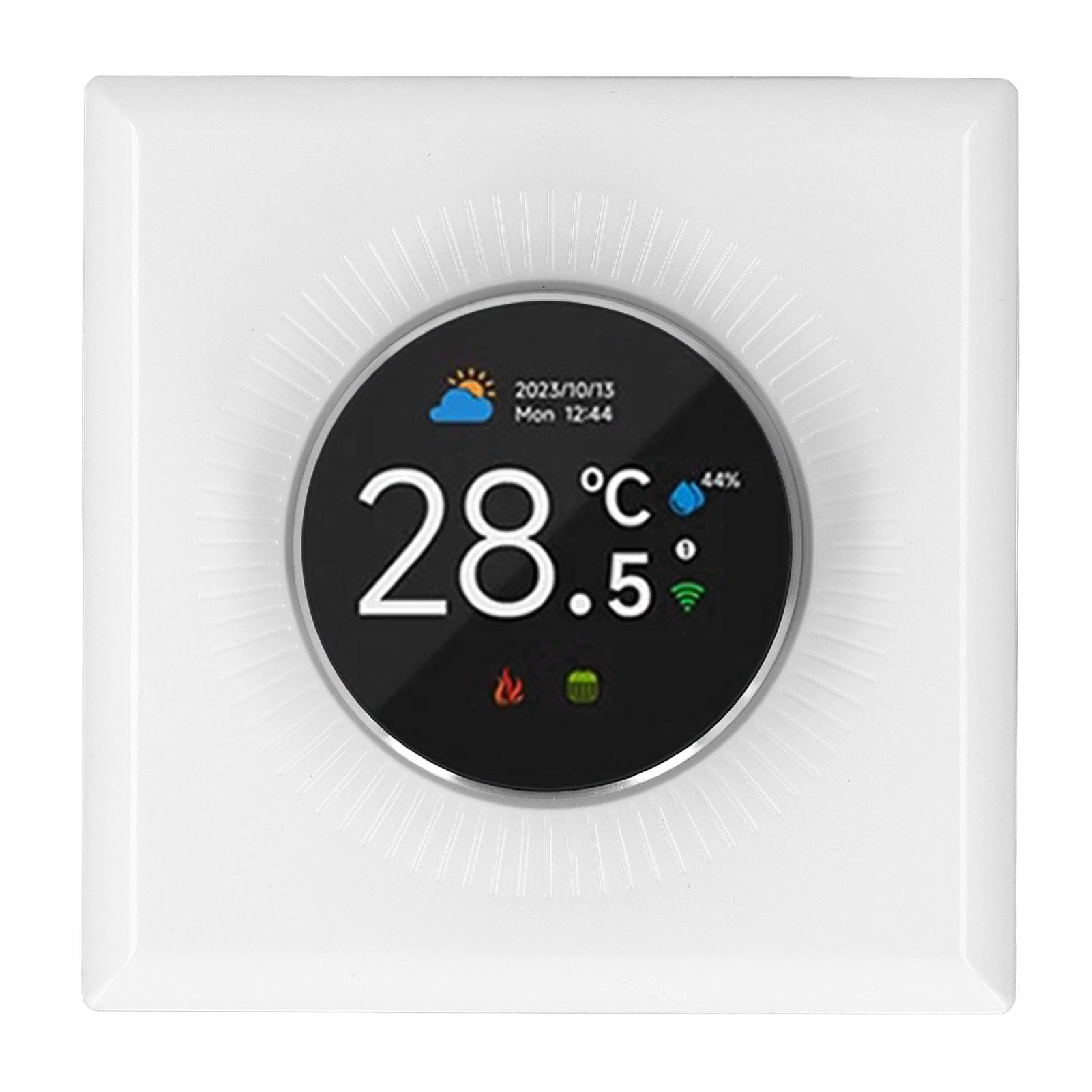 KIMISS Termostato Inteligente WiFi para Calefacción Eléctrica y Control de Voz: Controlador de Temperatura Programable con Pantalla LED y Ajuste de Las Perillas