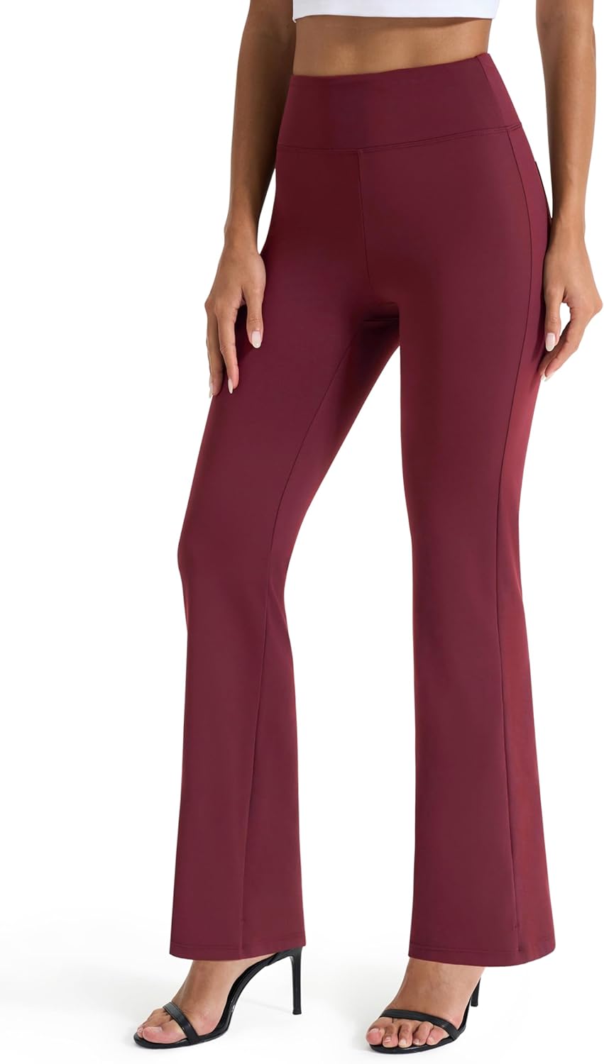 AFITNE Women's Yoga Dress Pants High Waist Pull On Work Pants 2025 Stretchy Office Casual Slacks - Image 2