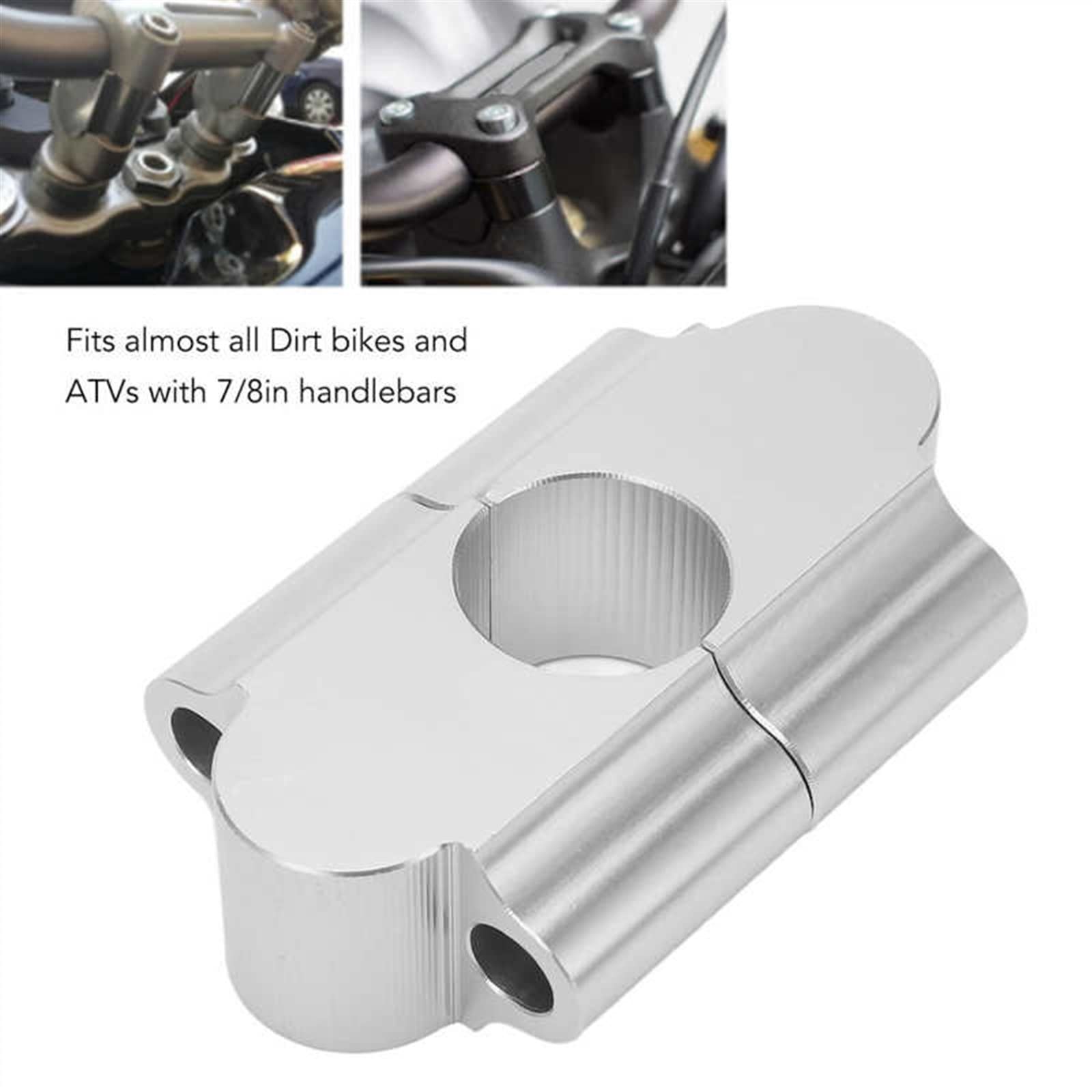 Rehausseurs De Guidon Moto 22mm/28mm - Collier De Serrage En Aluminium Robuste +5,5 Cm Confort De Conduite