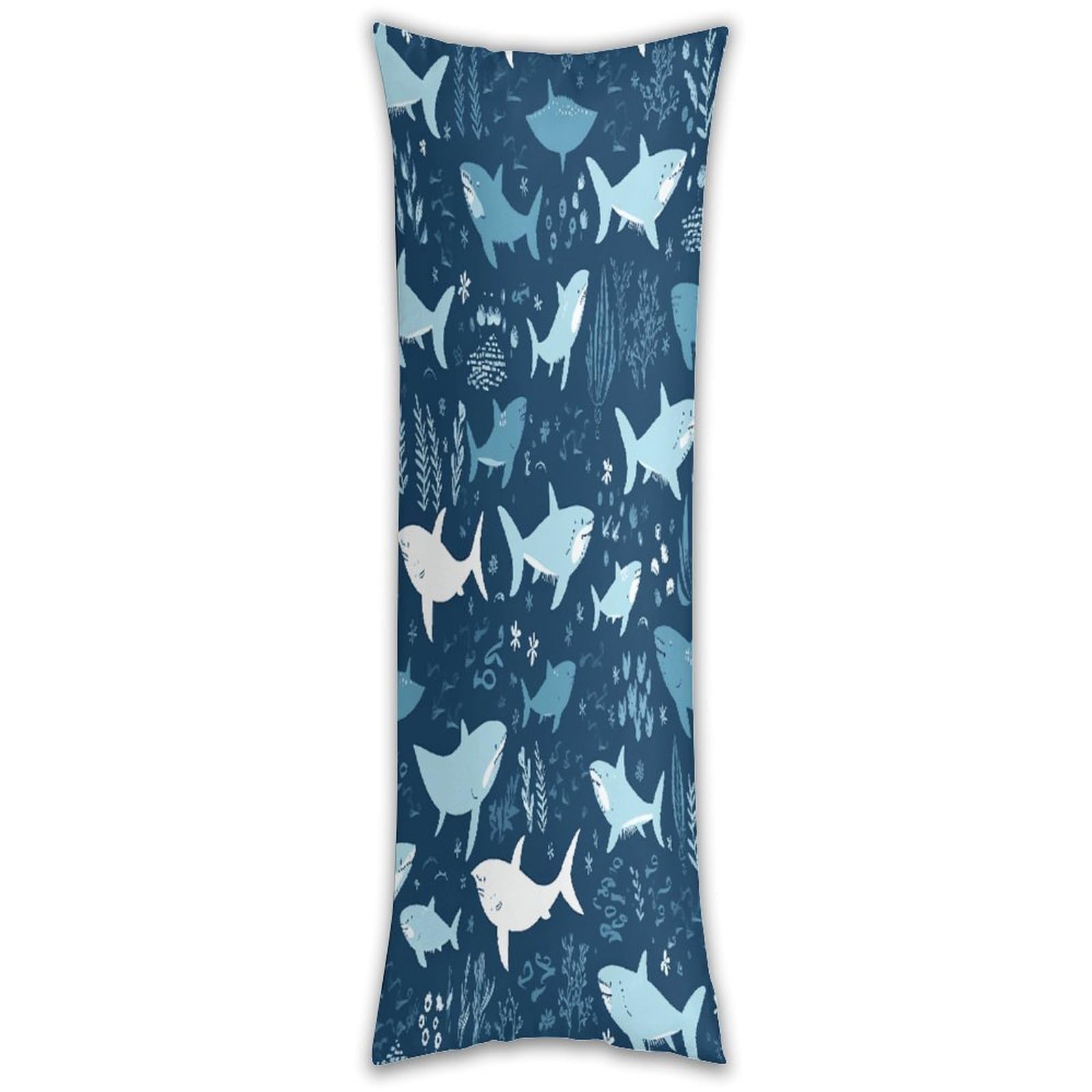 Sharksm Pillow Cases Breathable Vertical Long Pillowcase Body Pillowcase with Hidden Zipper Closure Soft and Cozy Pillow Cover 20x54 Inches for Bedroom Couch