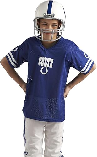 Miniatura 258 de Franklin Sports - Conjunto de uniforme de la NFL para niños y niñas; uniforme de fútbol americano juvenil, incluye casco, camiseta y pantalones