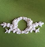 Shabby Chic Beautiful Bow Rose Furniture Applique Onlay