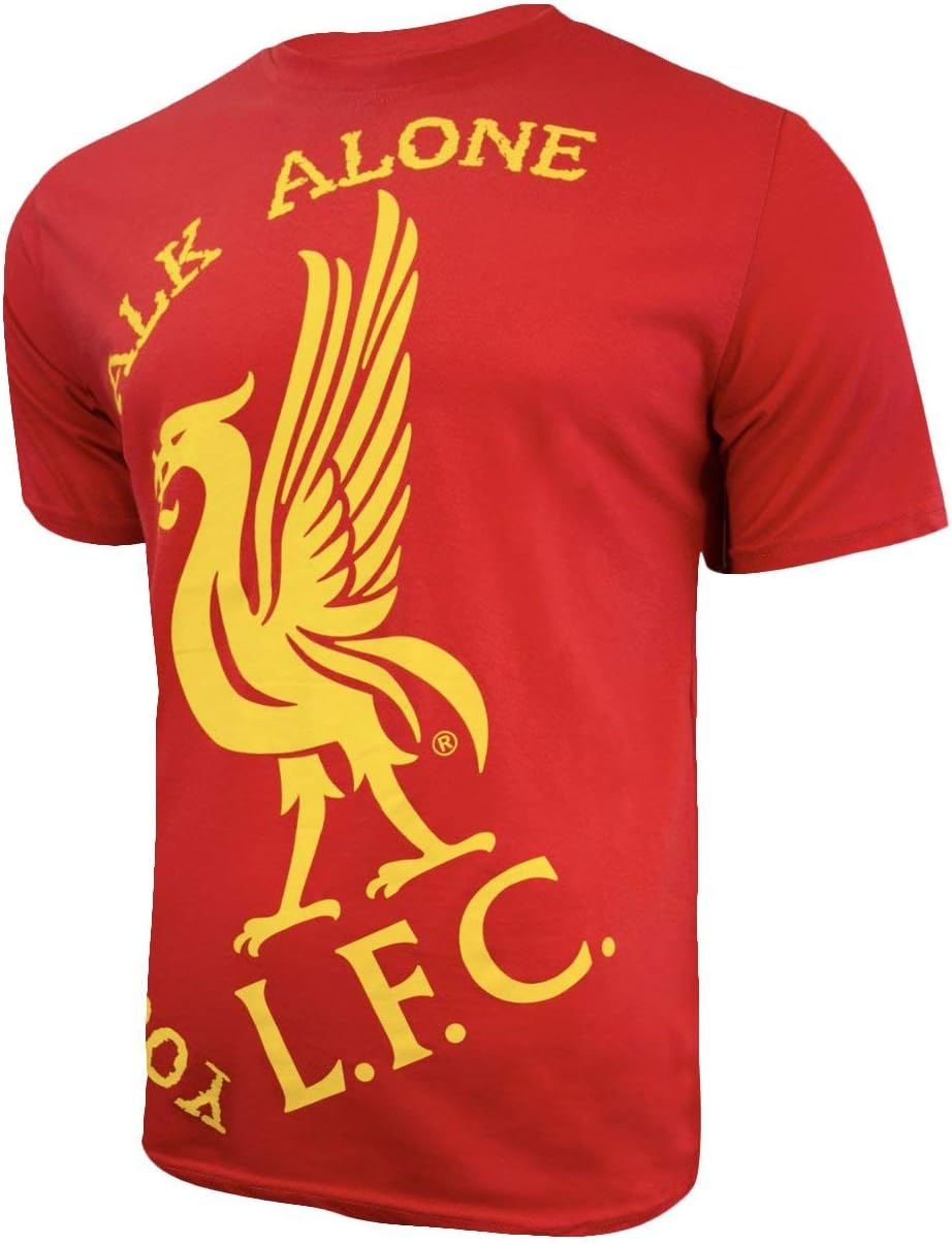Icon SportsMens UEFA Champions League Soccer Never Walk Alone Short Sleeve T-Shirt
