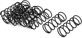 uxcell Compression Spring - 1.2mm Wire Dia , 15mm OD , 35mm Free Length Spring Steel Extension Spring,Black,10Pcs