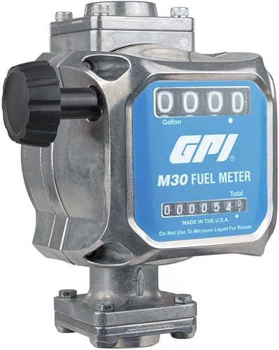 GPI - M30 Modular Mechanical Fuel Meter in GALLONS, 5 to 30 GPM, 1” NPT Inlet/Outlet (165100-01)
