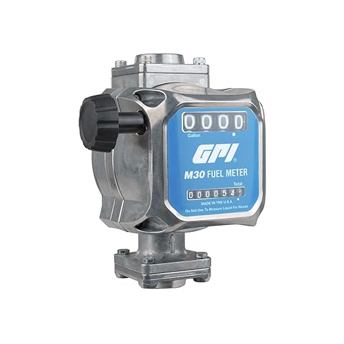 Vista 17 de GPI - Medidor de combustible mecánico modular M30 en litros, 19 a 114 litros/min, entrada/salida NPT de 3/4" (165100-04)