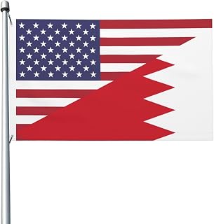 Double Sided Us Bahrain Friendship Flag 3x5 Ft Decoration Flag Indoor Outdoor
